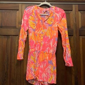 Lilly Pulitzer Elsa Romper in Multi Sun Splash